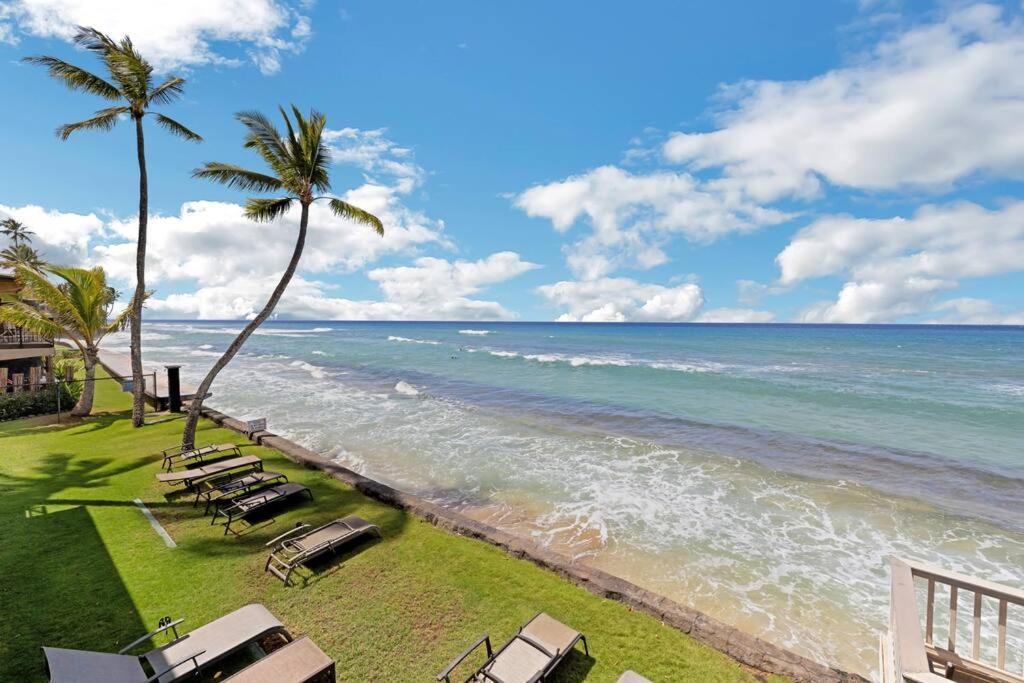 Oceanfront With Aircon-Hear The Waves-Amazing Views-Wifi Apartment Lahaina Exterior photo